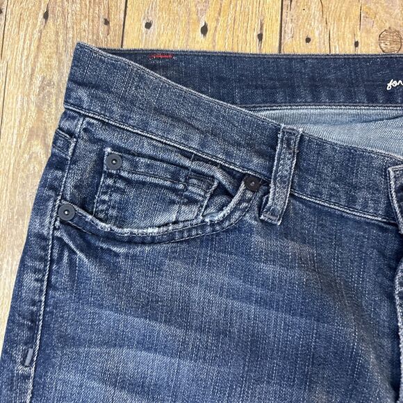 7 For All Mankind Dojo Jeans Chain 7's Women Size 31 (33X34) - Picture 7 of 9